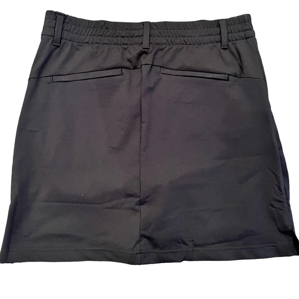 NWT Lands End Womens Skirt Skort Sz 12 Black Above Knee Active Wear Undershorts - Picture 2 of 5